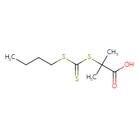 Chemical structure of 2-{[(butylsulfanyl)methanethioyl]sulfanyl}-2-methylpropanoic acid - CSSB00059238975
