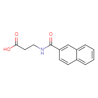 Chemical structure of 3-[(naphthalen-2-yl)formamido]propanoic acid - CSSB00000602457