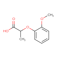 Chemical structure of 2-(2-methoxyphenoxy)propanoic acid - CSSB00000188836