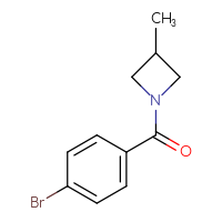 Chemical structure of 1-(4-bromobenzoyl)-3-methylazetidine - CSSB00022634954