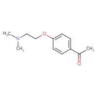 Chemical structure of 1-{4-[2-(dimethylamino)ethoxy]phenyl}ethan-1-one - CSSB00000193543