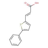 Chemical structure of (2E)-3-(5-phenylthiophen-2-yl)prop-2-enoic acid - CSSB00000203799