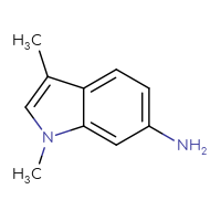 Chemical structure of 1,3-dimethyl-1H-indol-6-amine - CSSB00015597104