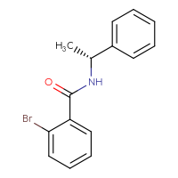 Chemical structure of 2-bromo-N-[(1R)-1-phenylethyl]benzamide - CSSB00008132663