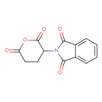 Chemical structure of 2-(2,6-dioxooxan-3-yl)-2,3-dihydro-1H-isoindole-1,3-dione - CSSB00000063845