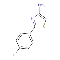 Chemical structure of 2-(4-fluorophenyl)-1,3-thiazol-4-amine - CSSB00012183737