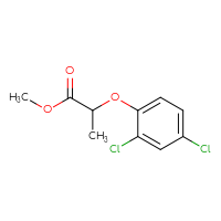 Chemical structure of methyl 2-(2,4-dichlorophenoxy)propanoate - CSSB00000150781