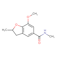Chemical structure of 7-methoxy-N,2-dimethyl-2,3-dihydro-1-benzofuran-5-carboxamide - CSSB01992905782
