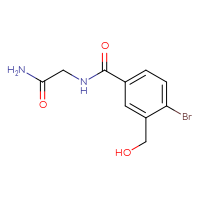 Chemical structure of 2-{[4-bromo-3-(hydroxymethyl)phenyl]formamido}acetamide - CSSB06489461237