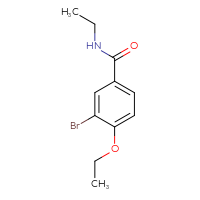 Chemical structure of 3-bromo-4-ethoxy-N-ethylbenzamide - CSSB00029725352