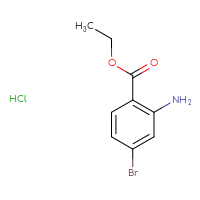 Chemical structure of ethyl 2-amino-4-bromobenzoate hydrochloride - CSSB20963520582