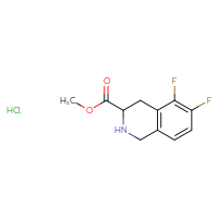 Chemical structure of methyl 5,6-difluoro-1,2,3,4-tetrahydroisoquinoline-3-carboxylate hydrochloride - CSSB06638131453