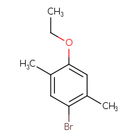 Chemical structure of 1-bromo-4-ethoxy-2,5-dimethylbenzene - CSSB00010320540
