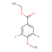Chemical structure of ethyl 3,5-difluoro-4-methoxybenzoate - CSSB00010236153