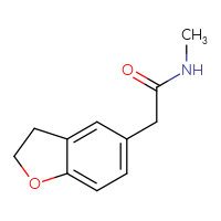 Chemical structure of 2-(2,3-dihydro-1-benzofuran-5-yl)-N-methylacetamide - CSSB00155654450