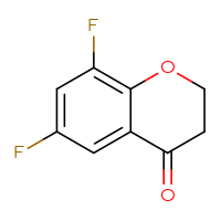 Chemical structure of 6,8-difluoro-3,4-dihydro-2H-1-benzopyran-4-one - CSSB00000744521