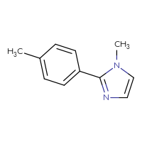 Chemical structure of 1-methyl-2-(4-methylphenyl)-1H-imidazole - CSSB00009869757