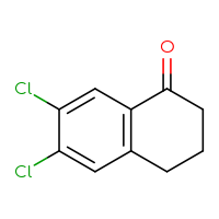 Chemical structure of 6,7-dichloro-1,2,3,4-tetrahydronaphthalen-1-one - CSSB00010187997