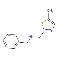 Chemical structure of benzyl[(5-methyl-1,3-thiazol-2-yl)methyl]amine - CSSB00012353916