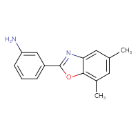 Chemical structure of 3-(5,7-dimethyl-1,3-benzoxazol-2-yl)aniline - CSSB00000596382