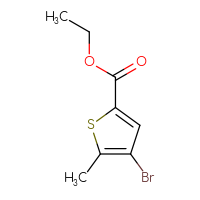 Chemical structure of ethyl 4-bromo-5-methylthiophene-2-carboxylate - CSSB00010783658