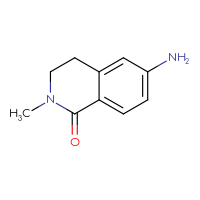 Chemical structure of 6-amino-2-methyl-1,2,3,4-tetrahydroisoquinolin-1-one - CSSB00009981320