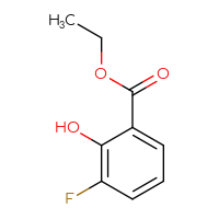 Chemical structure of ethyl 3-fluoro-2-hydroxybenzoate - CSSB00000082633