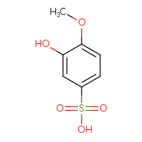 Chemical structure of 3-hydroxy-4-methoxybenzene-1-sulfonic acid - CSSB00010658478