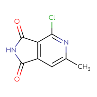 Chemical structure of 4-chloro-6-methyl-1H,2H,3H-pyrrolo[3,4-c]pyridine-1,3-dione - CSSB00000042412