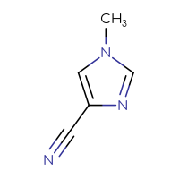 Chemical structure of 1-methyl-1H-imidazole-4-carbonitrile - CSSB00011834059