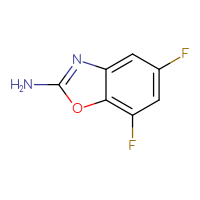 Chemical structure of 5,7-difluoro-1,3-benzoxazol-2-amine - CSSB00011659294