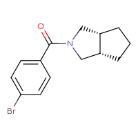 Chemical structure of (3aR,6aS)-2-(4-bromobenzoyl)-octahydrocyclopenta[c]pyrrole - CSSB00126856772