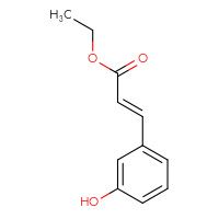 Chemical structure of ethyl (2E)-3-(3-hydroxyphenyl)prop-2-enoate - CSSB00043700226