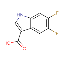 Chemical structure of 5,6-difluoro-1H-indole-3-carboxylic acid - CSSB00000097339