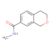 Chemical structure of N-methyl-3,4-dihydro-1H-2-benzopyran-7-carboxamide - CSSB00119742547