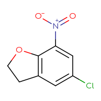 Chemical structure of 5-chloro-7-nitro-2,3-dihydro-1-benzofuran - CSSB00000699903
