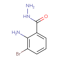 Chemical structure of 2-amino-3-bromobenzohydrazide - CSSB02517102533