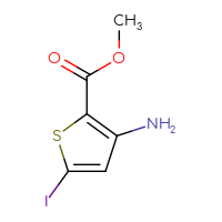 Chemical structure of methyl 3-amino-5-iodothiophene-2-carboxylate - CSSB00010132037