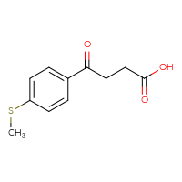 Chemical structure of 4-[4-(methylsulfanyl)phenyl]-4-oxobutanoic acid - CSSB00000185035