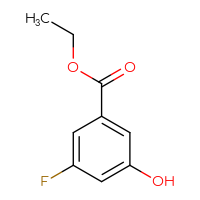 Chemical structure of ethyl 3-fluoro-5-hydroxybenzoate - CSSB00009884651