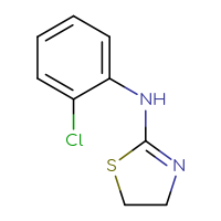 Chemical structure of N-(2-chlorophenyl)-4,5-dihydro-1,3-thiazol-2-amine - CSSB00000169323