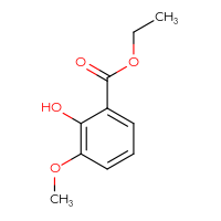 Chemical structure of ethyl 2-hydroxy-3-methoxybenzoate - CSSB00000171431