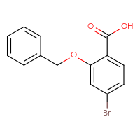 Chemical structure of 2-(benzyloxy)-4-bromobenzoic acid - CSSB00011277575