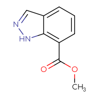 Chemical structure of methyl 1H-indazole-7-carboxylate - CSSB00000062810