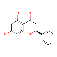 Chemical structure of (2S)-5,7-dihydroxy-2-phenyl-3,4-dihydro-2H-1-benzopyran-4-one - CSSB00016993889