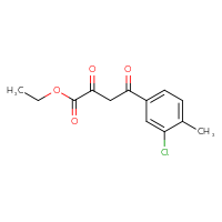 Chemical structure of ethyl 4-(3-chloro-4-methylphenyl)-2,4-dioxobutanoate - CSSB06387184357