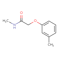 Chemical structure of N-methyl-2-(3-methylphenoxy)acetamide - CSSB00000150510