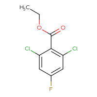 Chemical structure of ethyl 2,6-dichloro-4-fluorobenzoate - CSSB00011010645