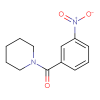 Chemical structure of 1-(3-nitrobenzoyl)piperidine - CSSB00000384548