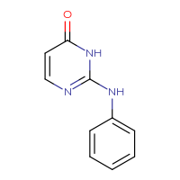 Chemical structure of 2-(phenylamino)-3,4-dihydropyrimidin-4-one - CSSB00012017137